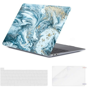 DTangLsm Rubberized Plastic Hard Shell Cover for Newest MacBook Pro 15 Case Model A1990 A1707 Triangle Marble DTangLsm Rubberized Plastic Hard Shell Cover for Newest MacBook Pro 15 Case Model A1990 A1707 Triangle Marble